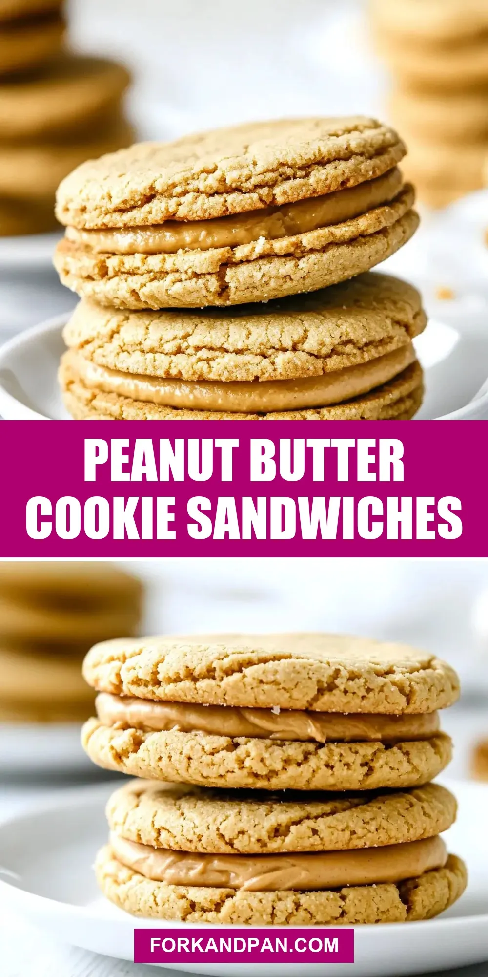 Healthy Peanut Butter Cookie Sandwiches