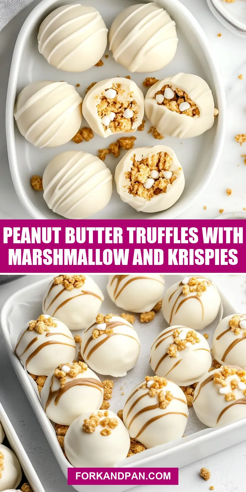 The Best Peanut Butter Truffles With Marshmallow And Krispies Ever