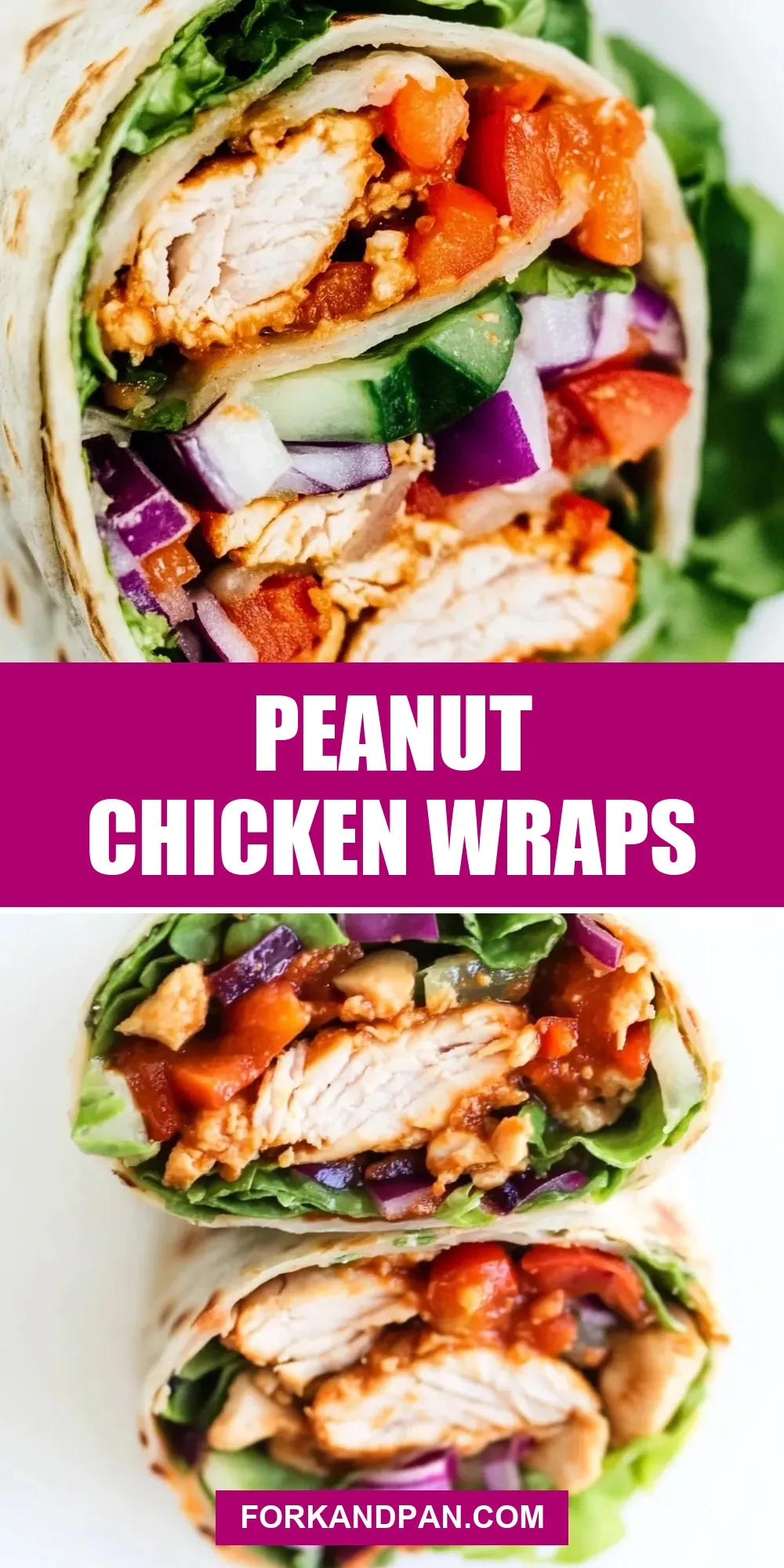Peanut Chicken Wraps (Fresh & Delicious)