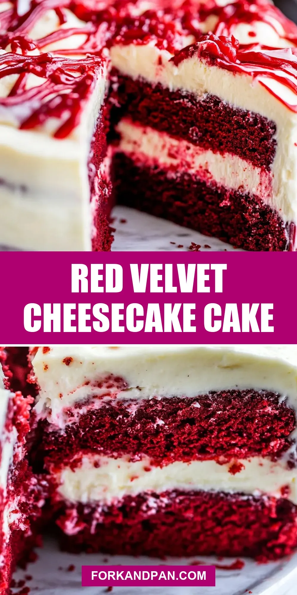 Red Velvet Cheesecake Cake (Fresh & Delicious)