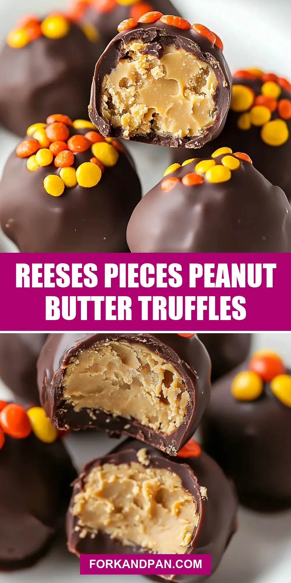 Easy Reeses Pieces Peanut Butter Truffles Recipe