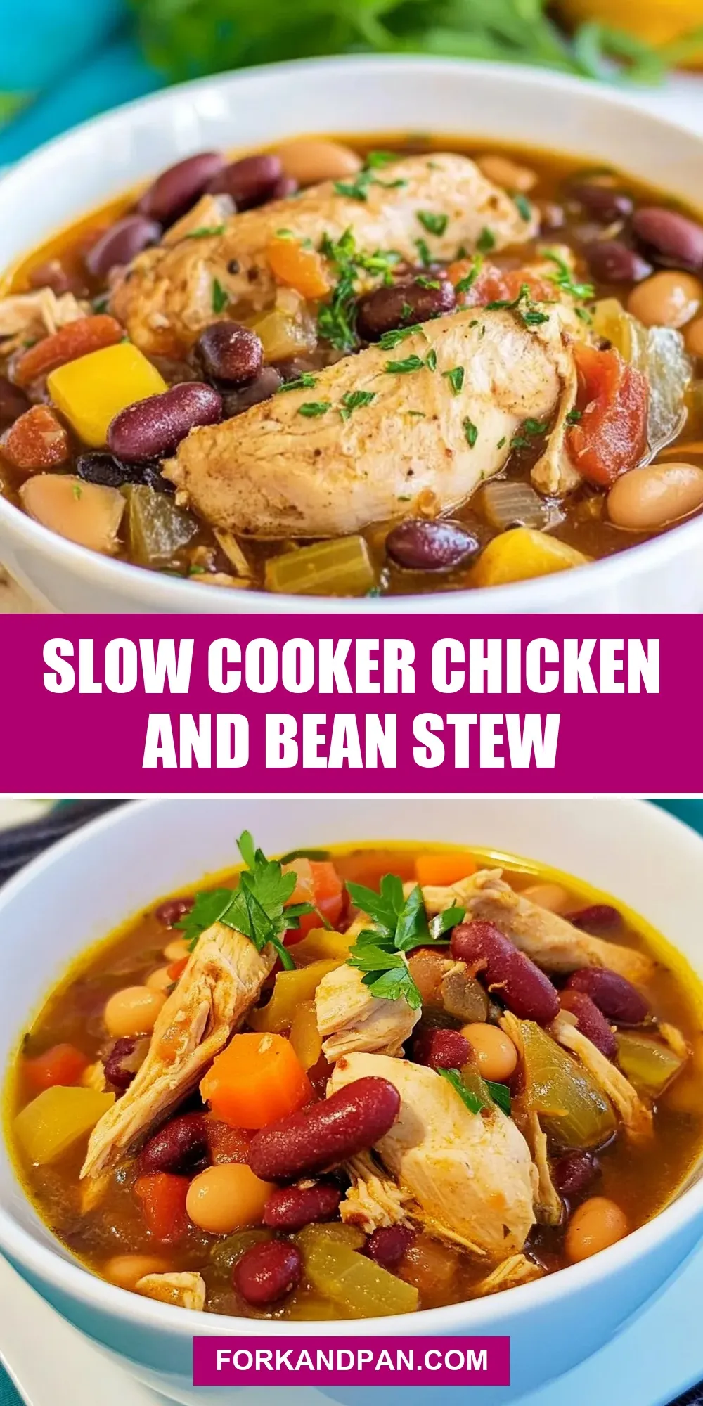 How To Make Delicious Slow Cooker Chicken And Bean Stew