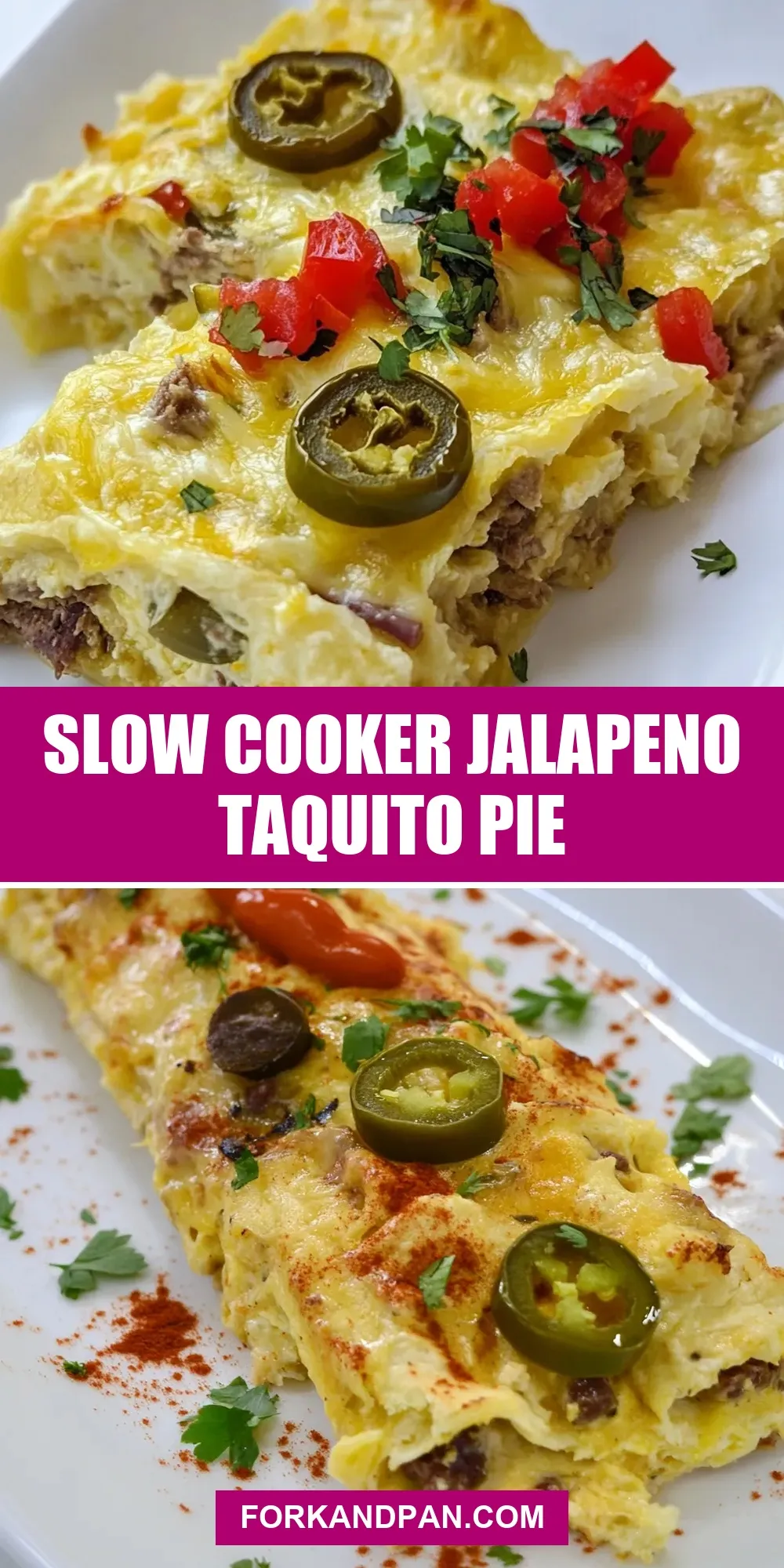 Slow Cooker Jalapeno Taquito Pie (Amazing & Delicious)