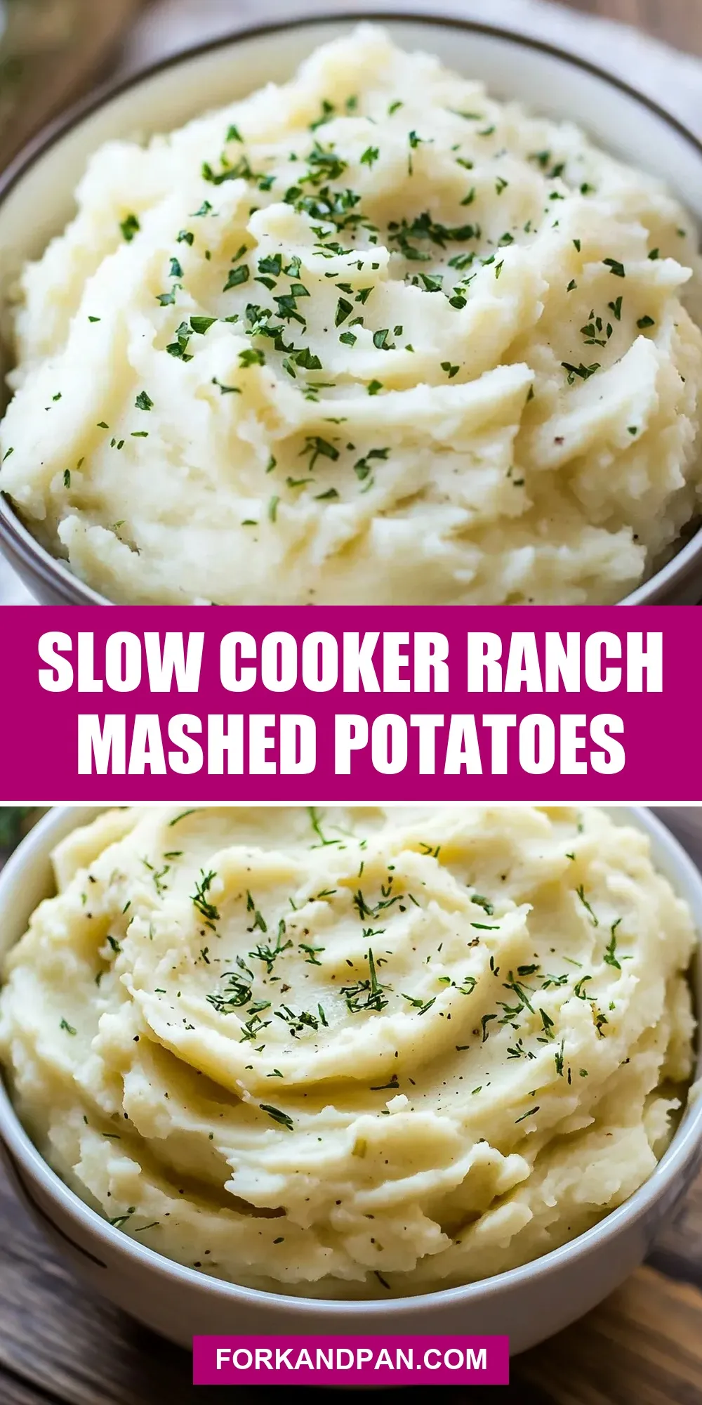 Slow Cooker Ranch Mashed Potatoes Recipe