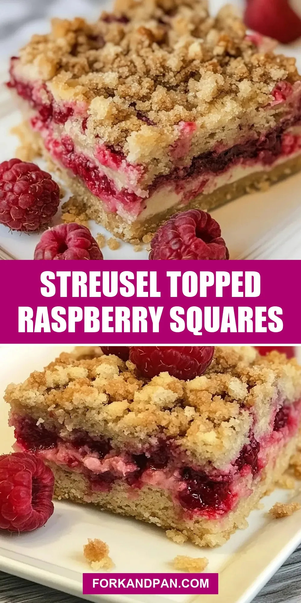 The Best Streusel Topped Raspberry Squares Ever