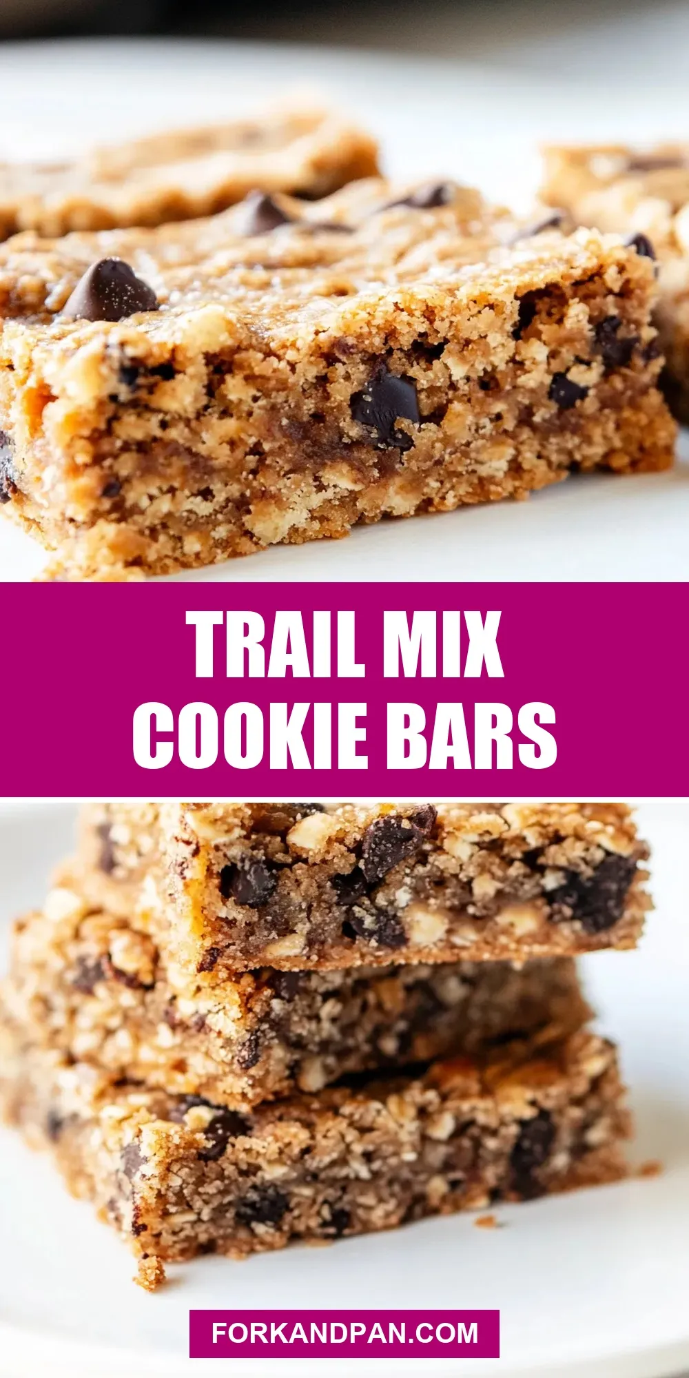 Trail Mix Cookie Bars (Healthy & Delicious)