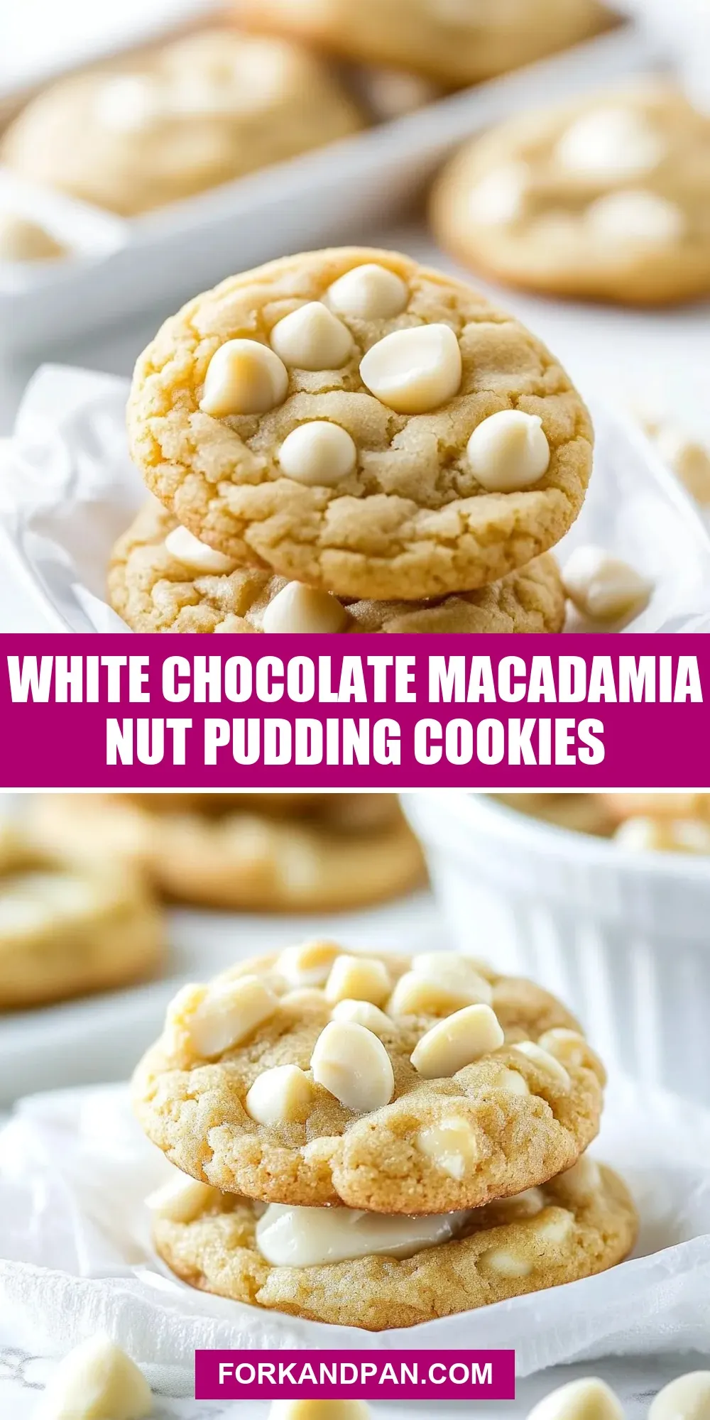 White Chocolate Macadamia Nut Pudding Cookies Recipe