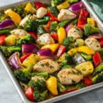 homemade 15 Minute Sheet Pan Garlic Ranch Chicken and Veggies photo