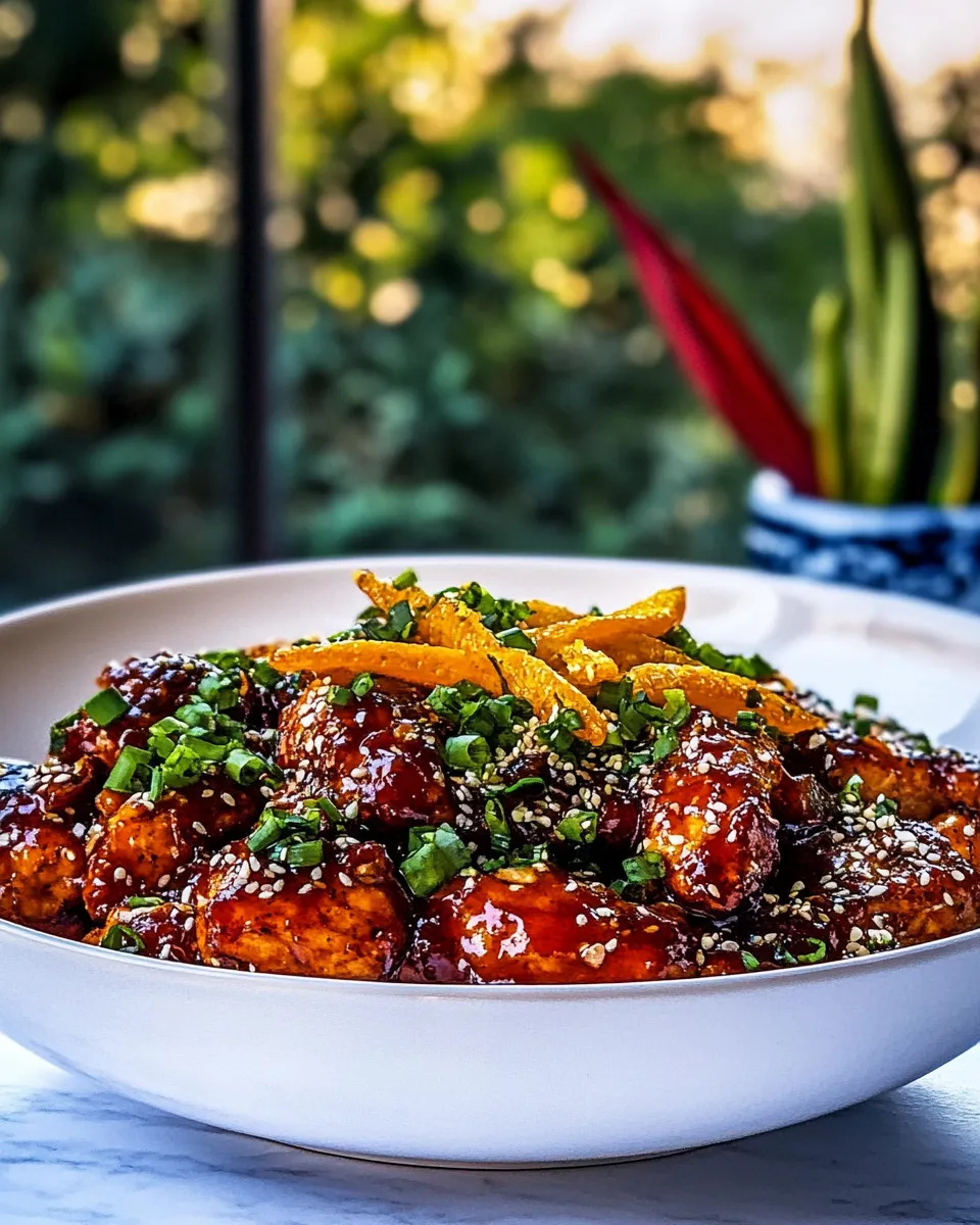Classic 20 Minute Crispy Orange Garlic Chicken. image