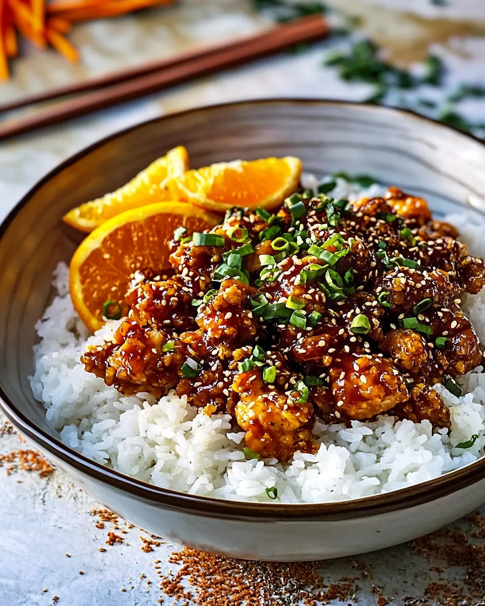 Easy 20 Minute Crispy Orange Garlic Chicken. picture