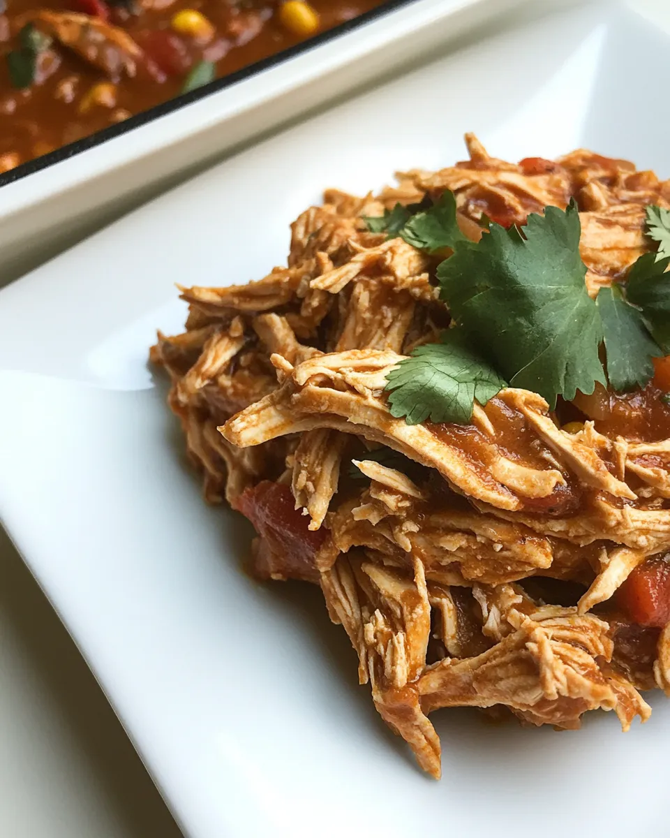 Classic 5-Ingredient Crock Pot Mexican Shredded Chicken image