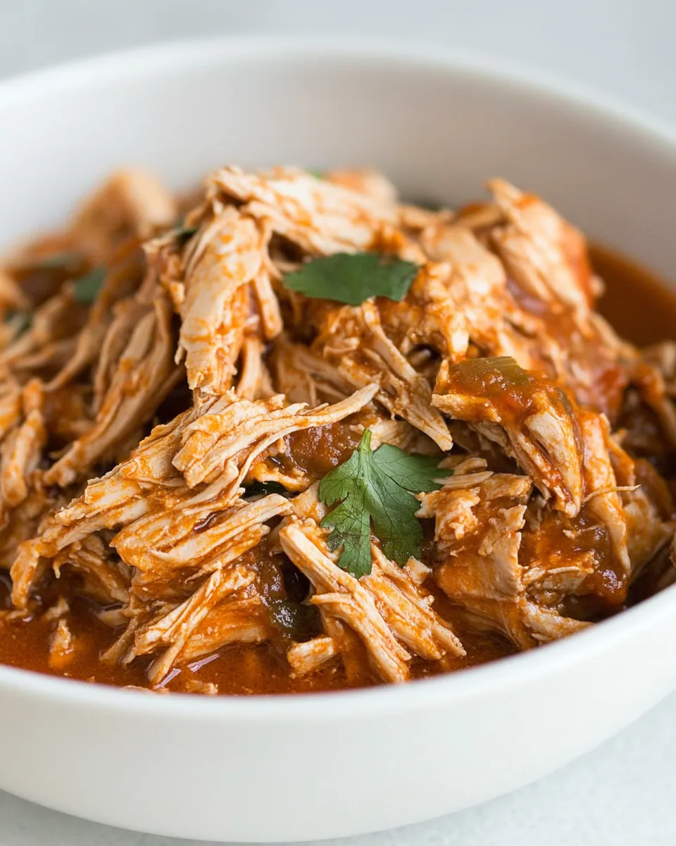 Delicious 5-Ingredient Crock Pot Mexican Shredded Chicken dish photo