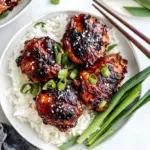 Homemade Air Fryer Asian-Glazed Boneless Chicken Thighs photo