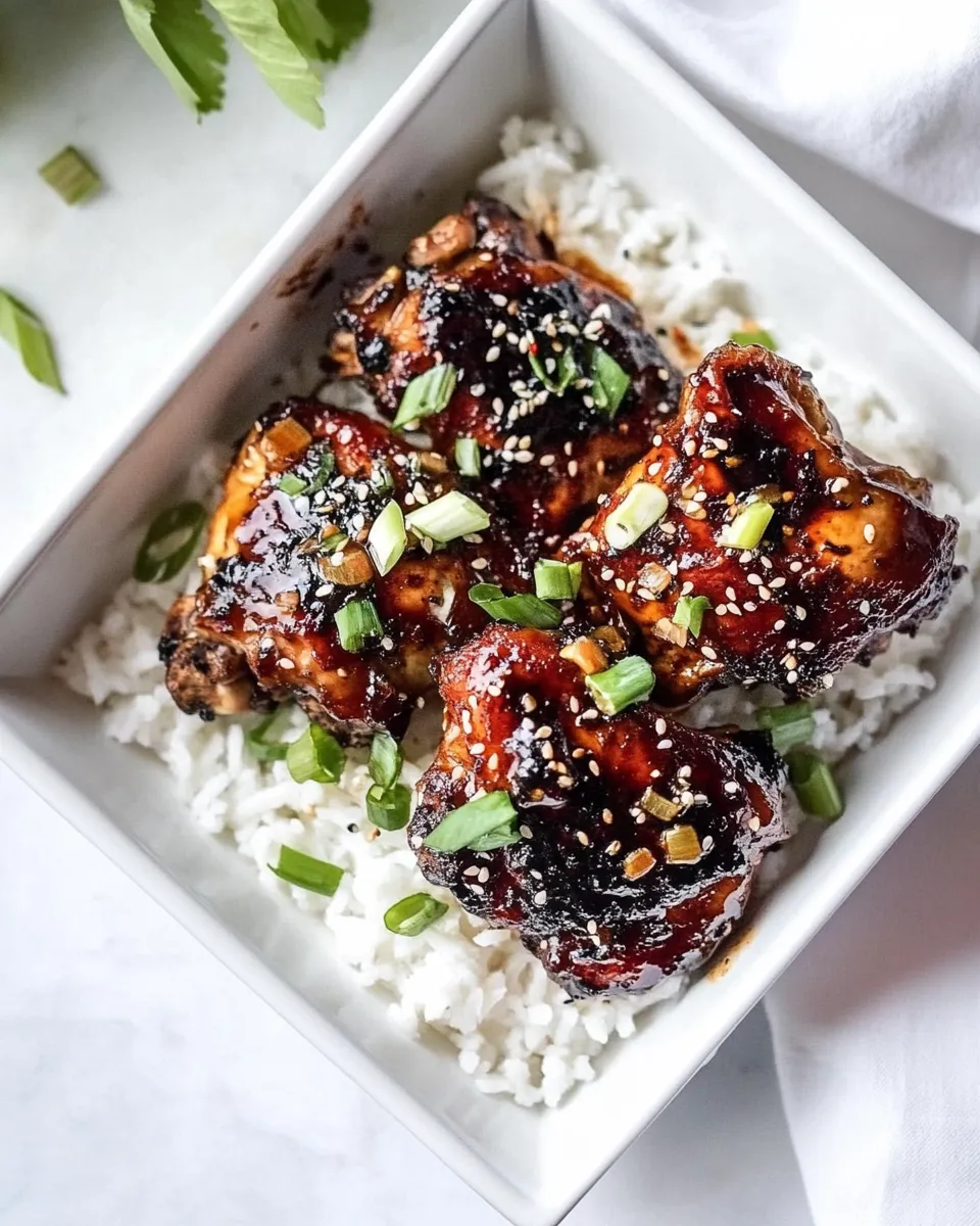 Classic Air Fryer Asian-Glazed Boneless Chicken Thighs image