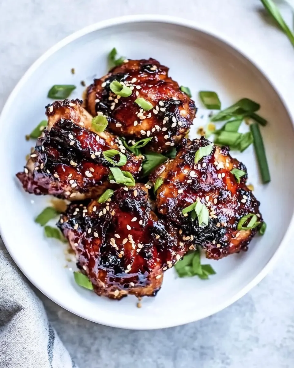Delicious Air Fryer Asian-Glazed Boneless Chicken Thighs dish photo