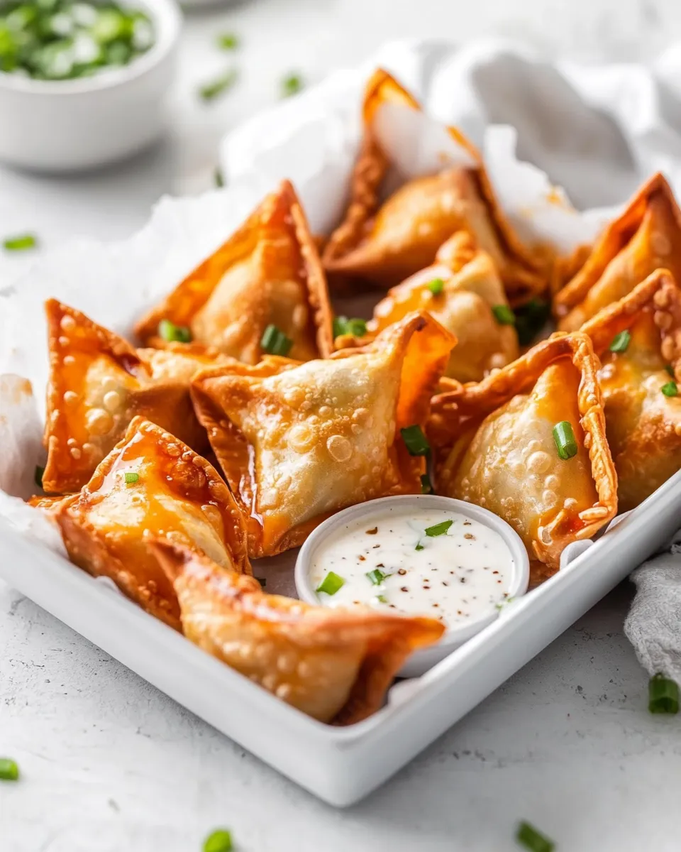 Classic Air Fryer Buffalo Chicken Wontons image