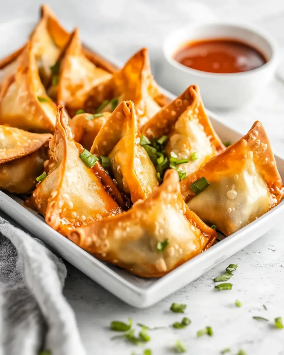 Delicious Air Fryer Buffalo Chicken Wontons dish photo