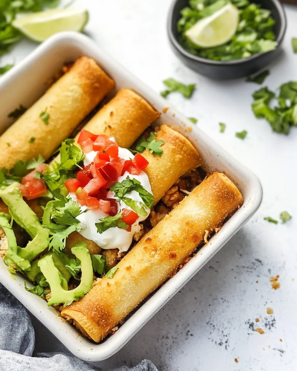 Homemade Air Fryer Chicken Taquitos photo