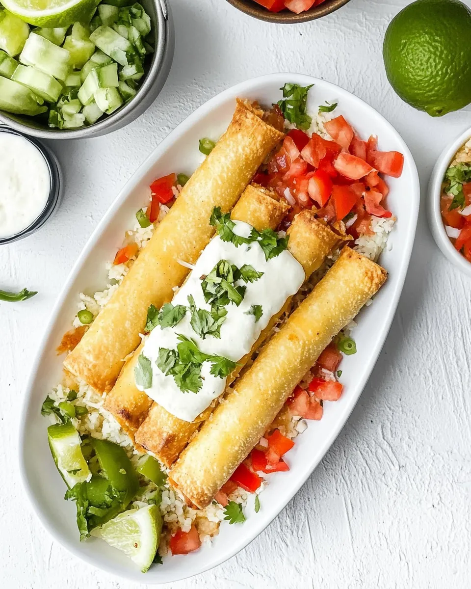 Classic Air Fryer Chicken Taquitos image