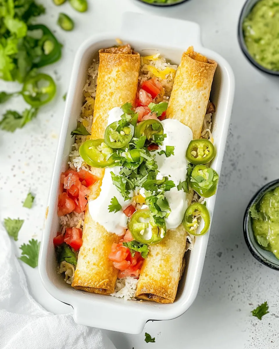Easy Air Fryer Chicken Taquitos recipe photo