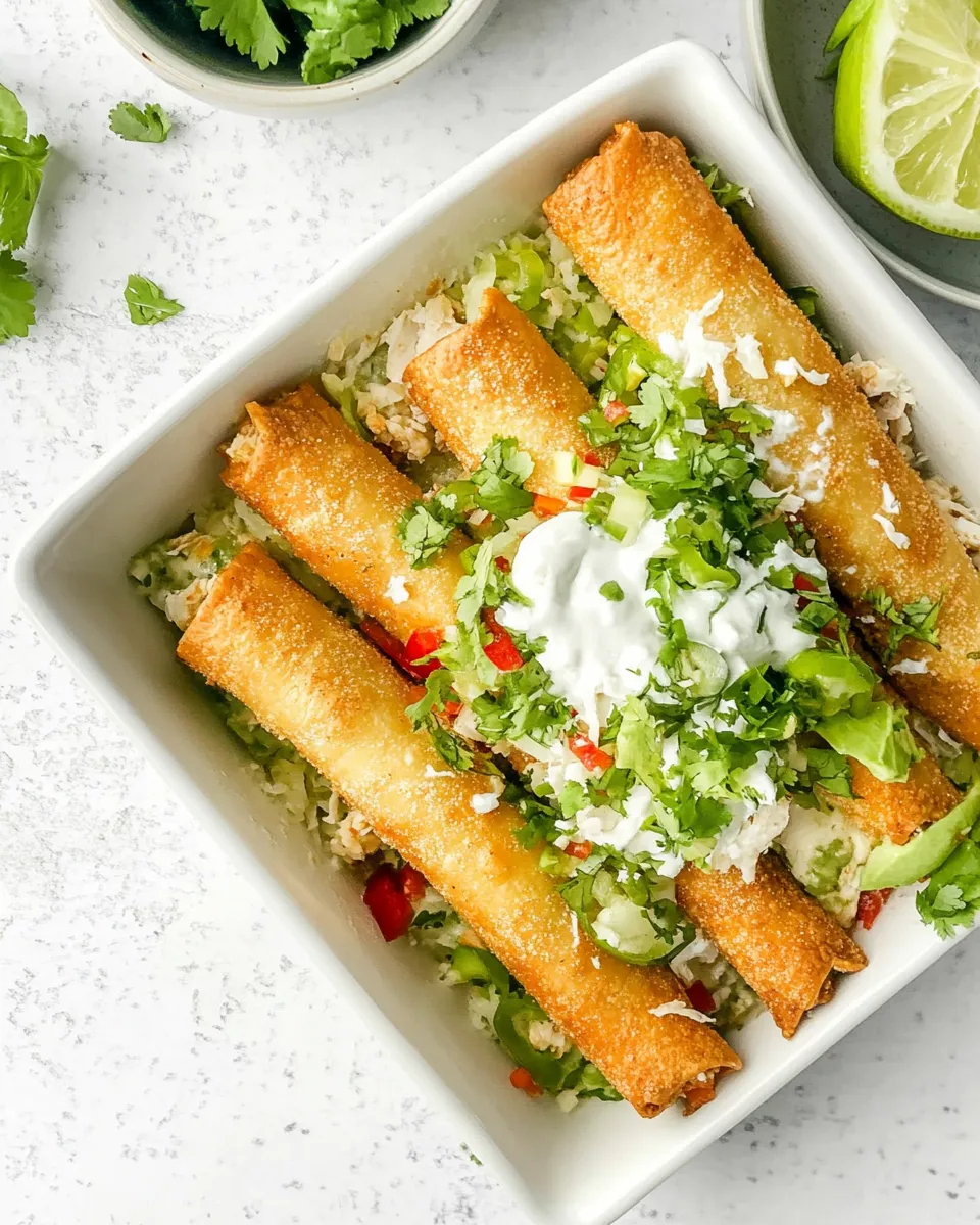 Delicious Air Fryer Chicken Taquitos dish photo