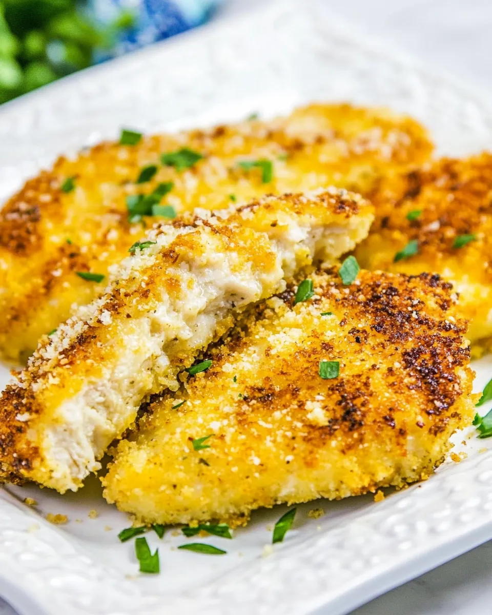 Delicious Air Fryer Parmesan Chicken food shot
