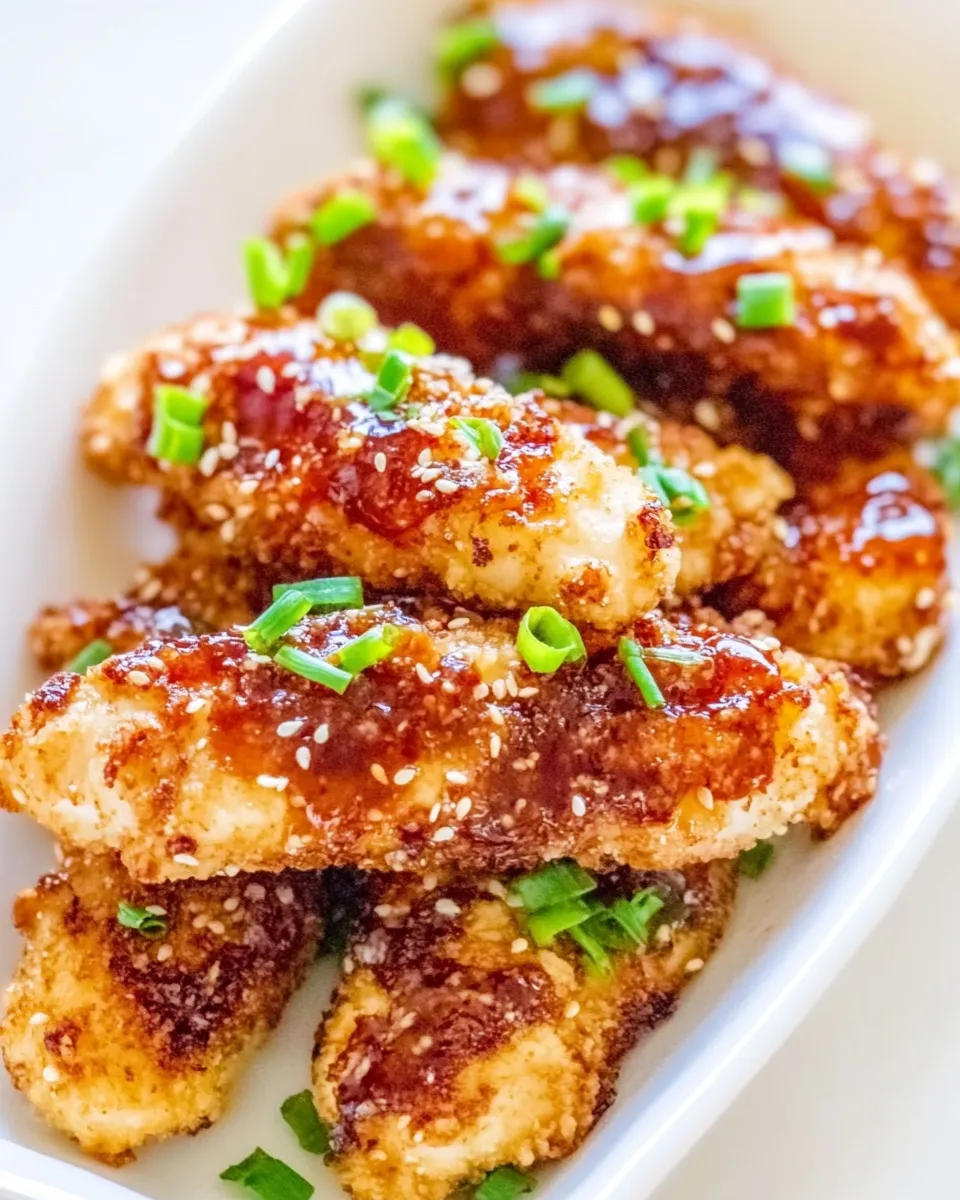 Homemade Asian Glazed Chicken Fingers photo