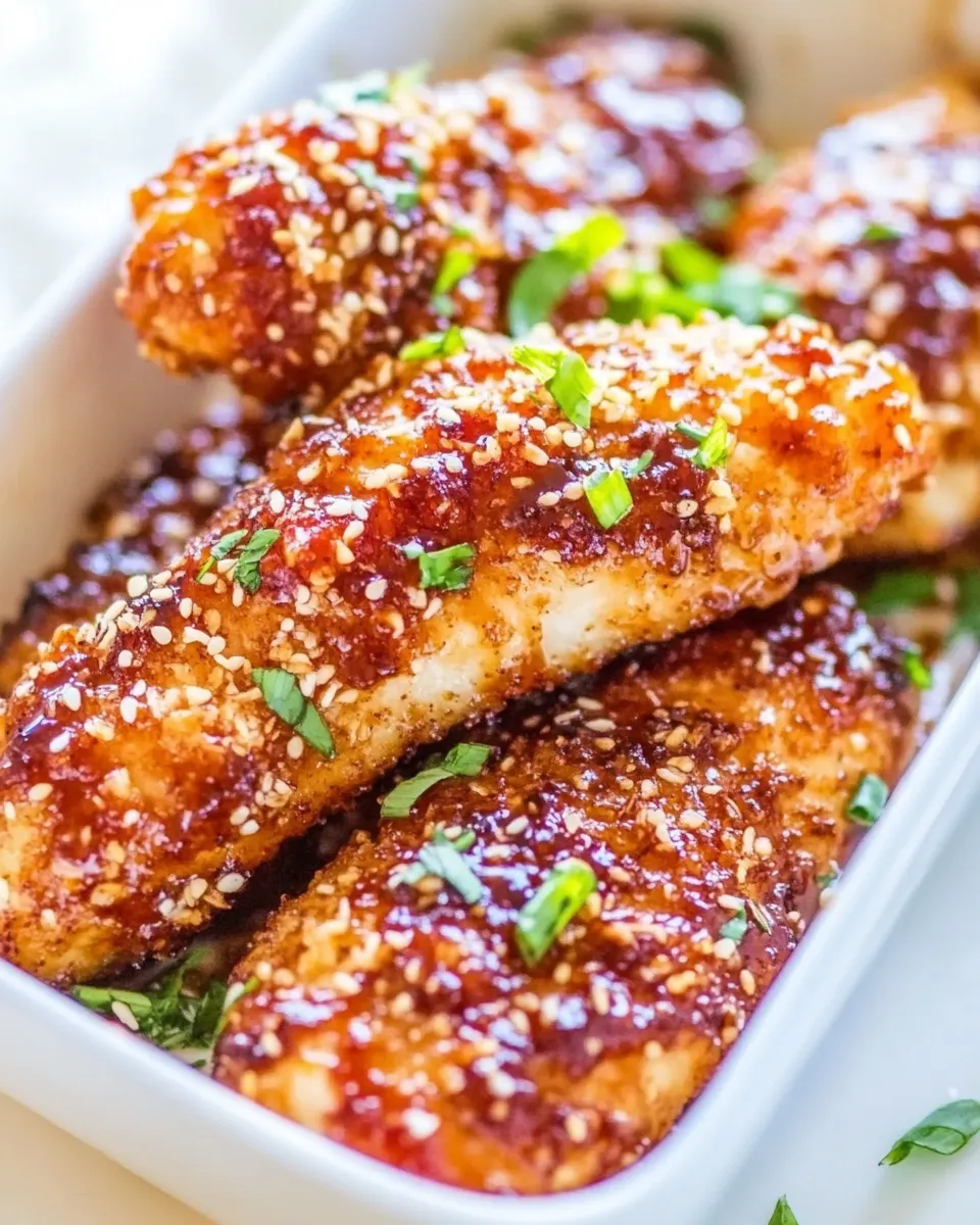 Easy Asian Glazed Chicken Fingers recipe photo