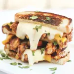 homemade Award Winning Chipotle Chicken Grilled Cheese Sandwich photo