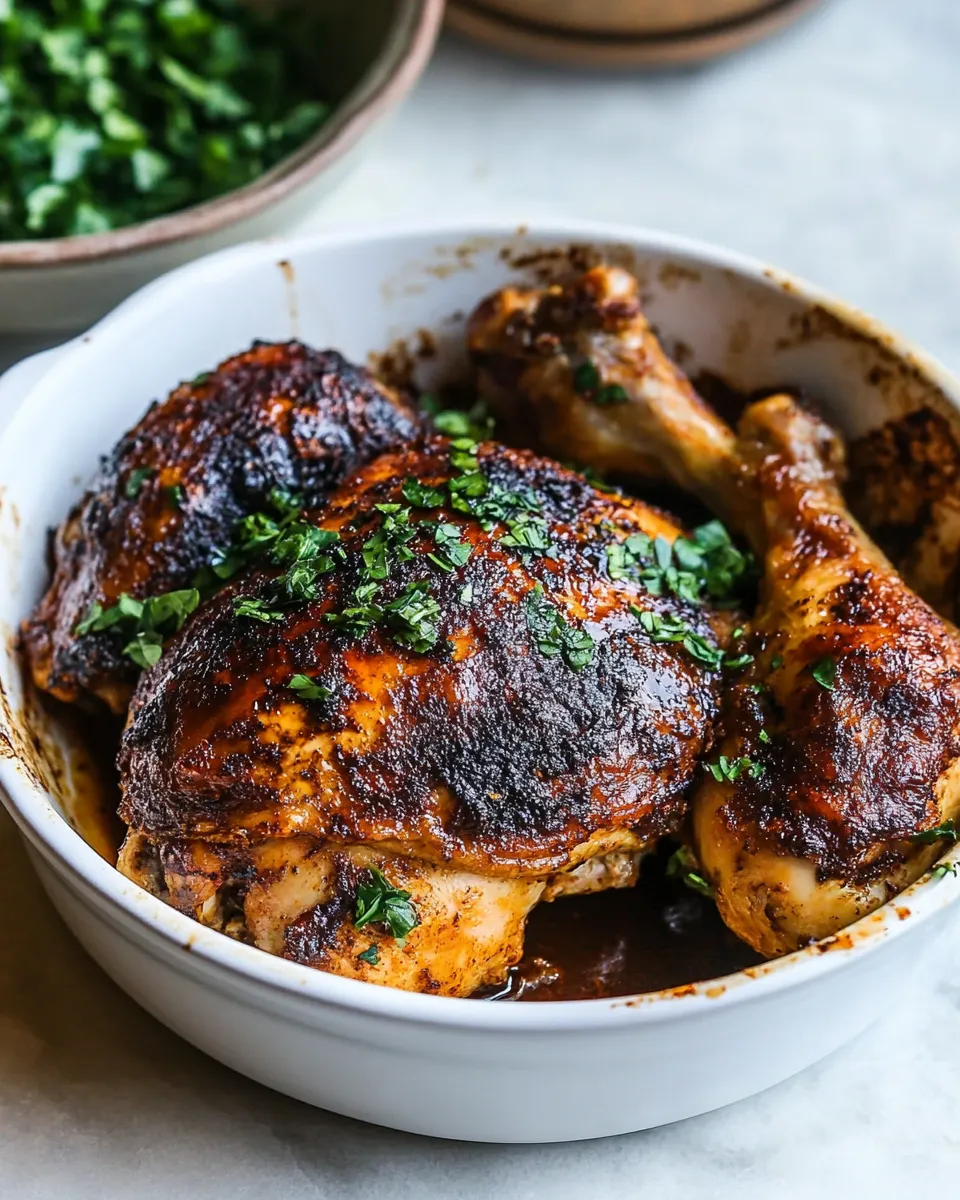 Easy Baked Chicken Quarters recipe photo