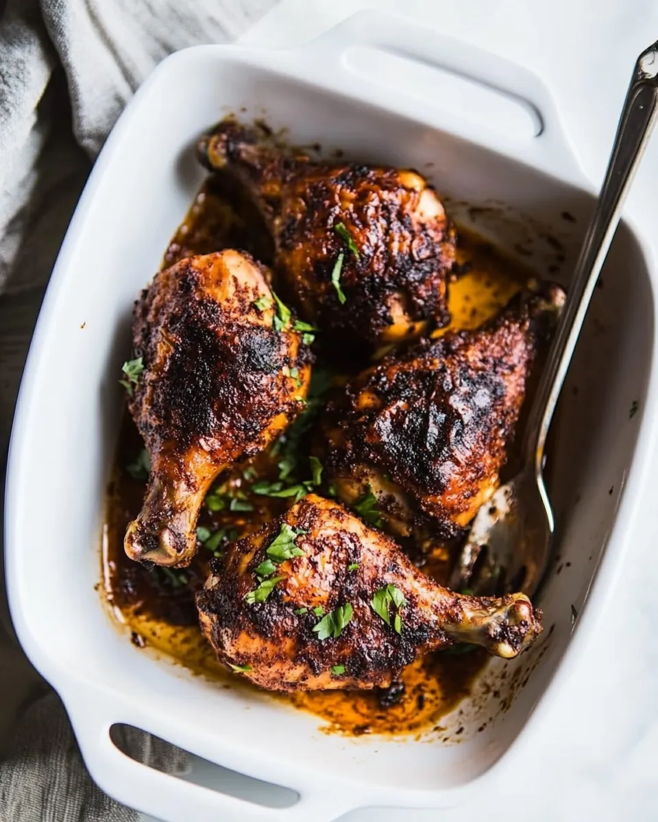 Delicious Baked Chicken Quarters dish photo
