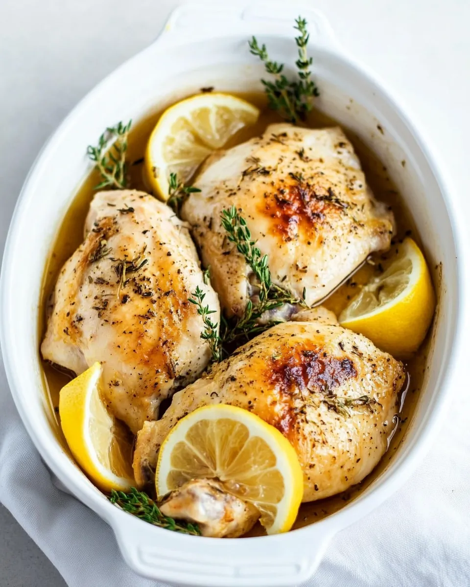 Classic Baked Lemon Chicken image