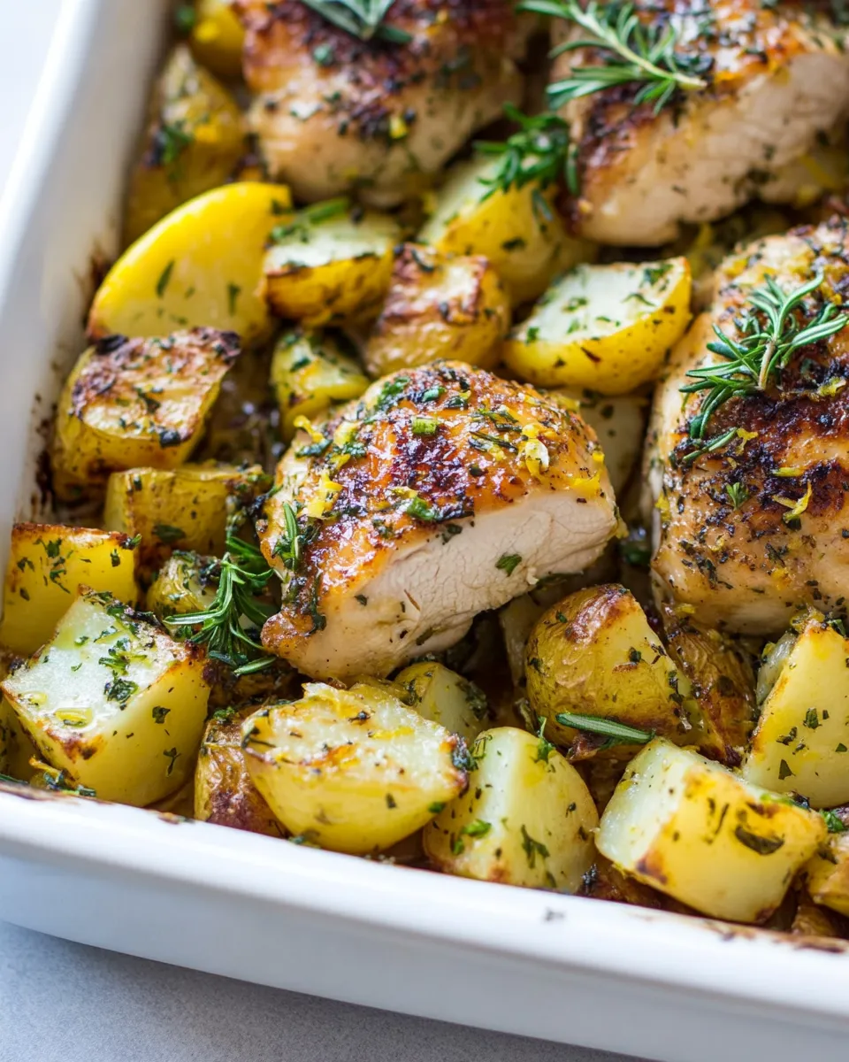 Easy Baked Lemon Chicken and Potatoes picture