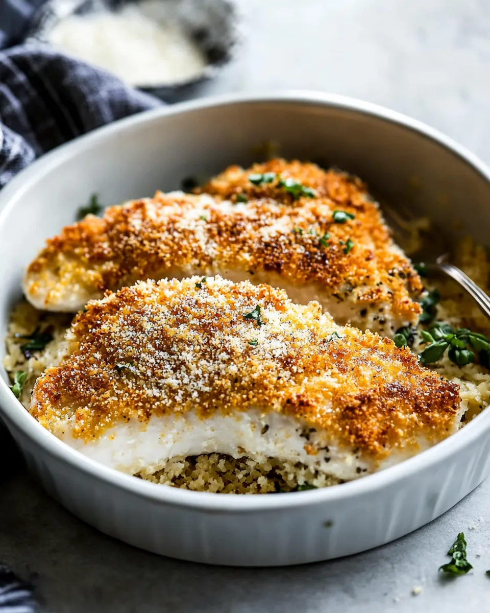 easy Baked Parmesan Crusted Chicken recipe image