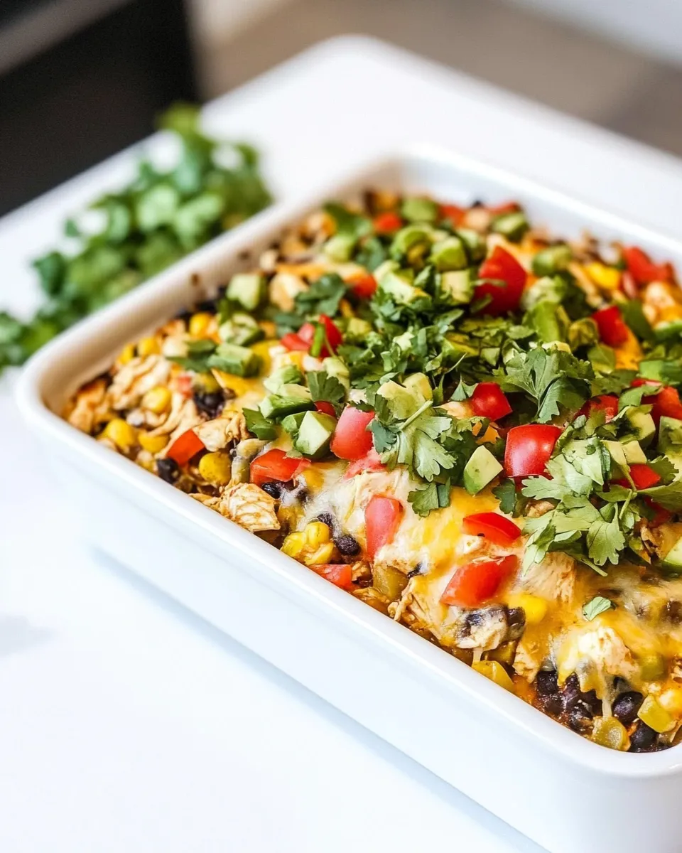 Delicious Baked Southwest Chicken Casserole dish photo