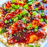Homemade Baked Teriyaki Chicken and Rice photo
