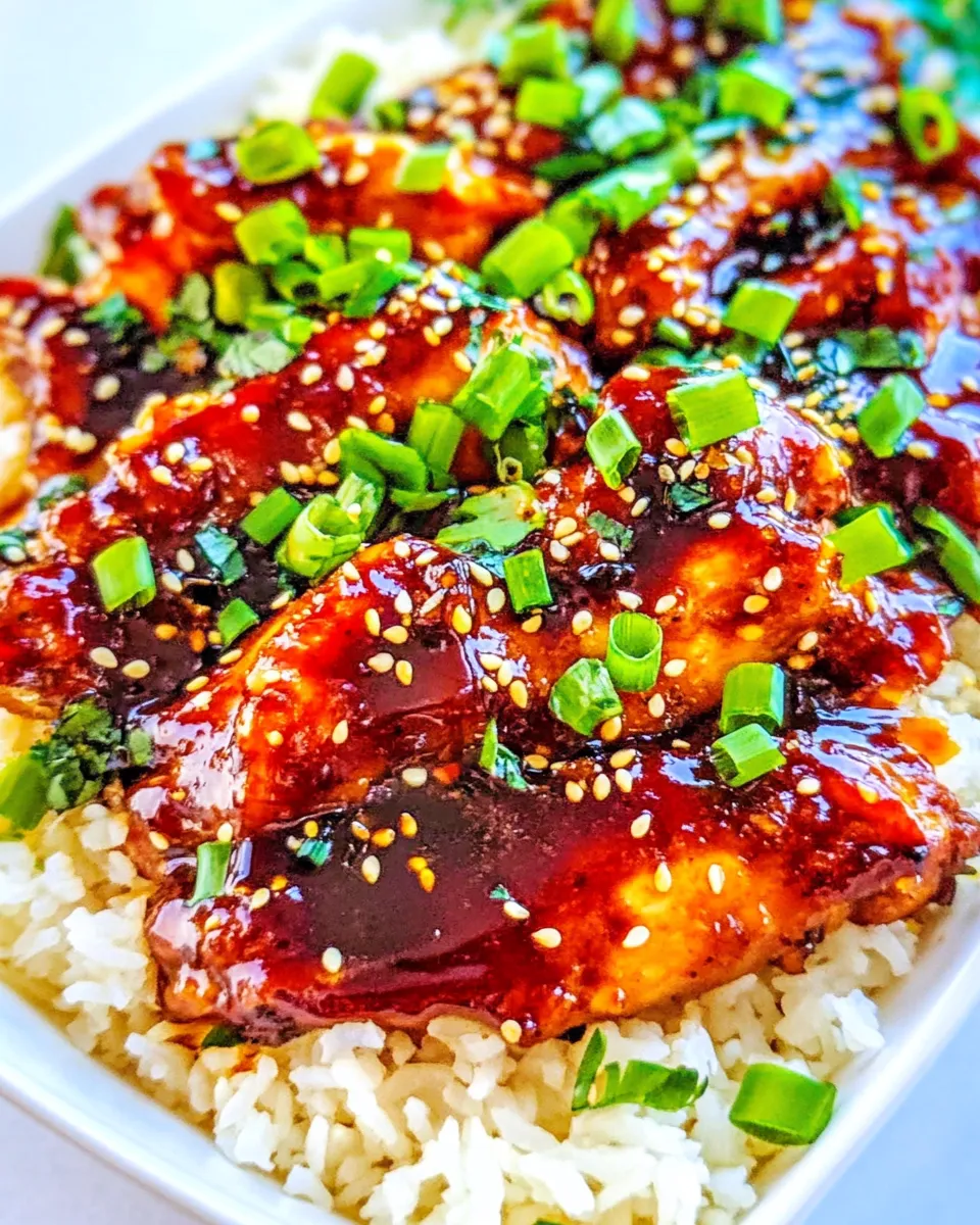 Homemade Baked Teriyaki Chicken and Rice photo