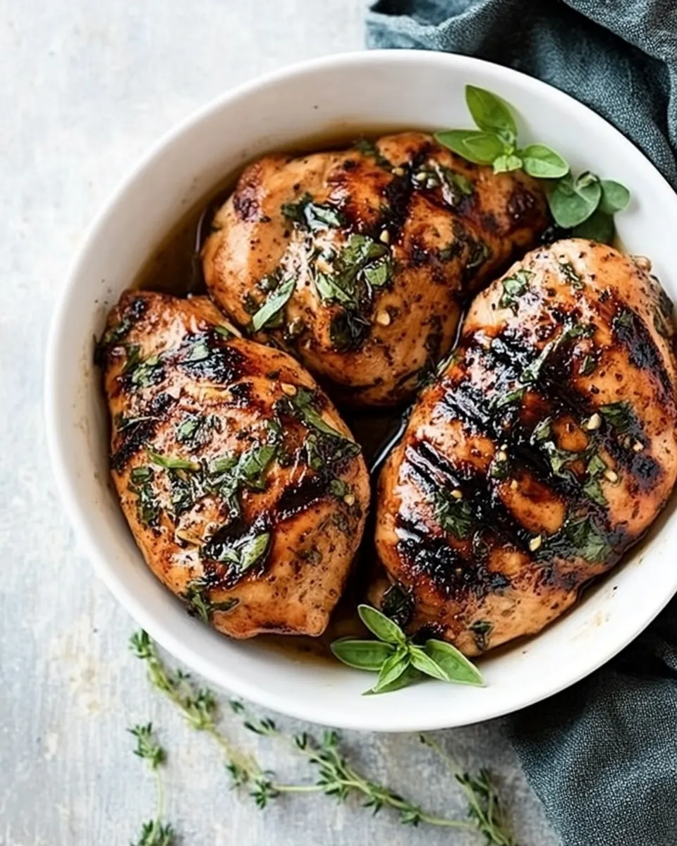 Delicious Balsamic Chicken Marinade Recipe food shot