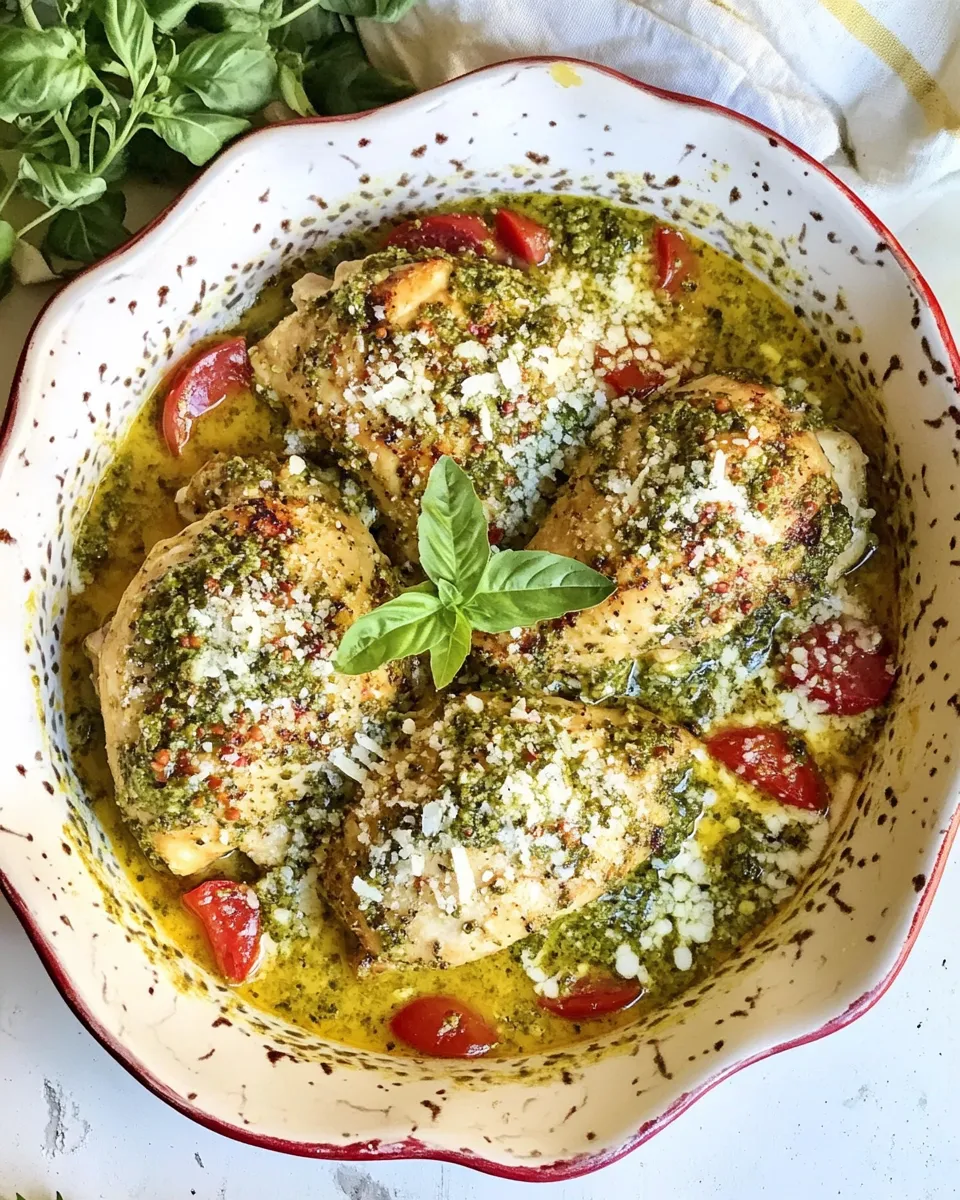 Classic Basil Pesto Chicken image