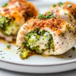 Homemade Broccoli and Cheese Stuffed Chicken (Oven or Air Fryer) photo