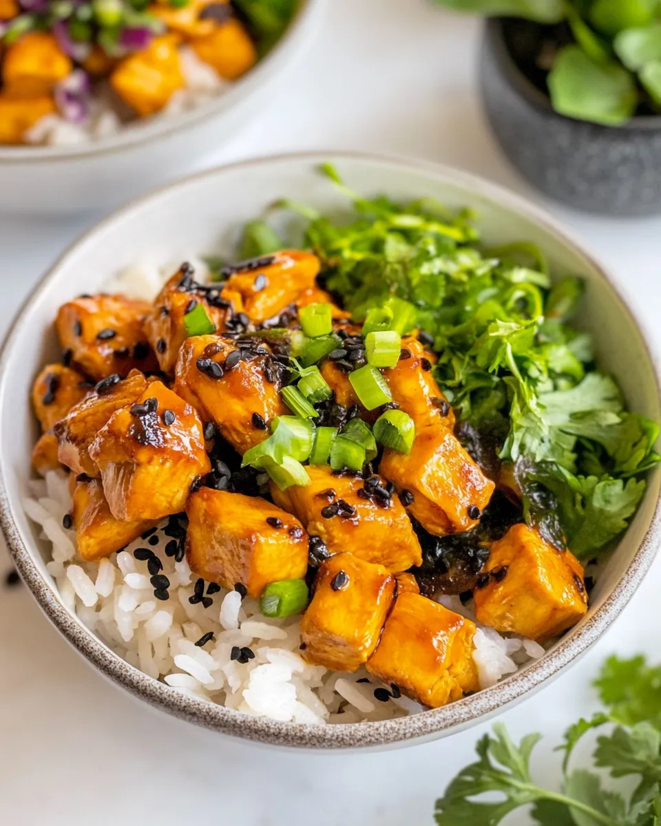 Easy Buffalo Chicken Rice Bowls plate image