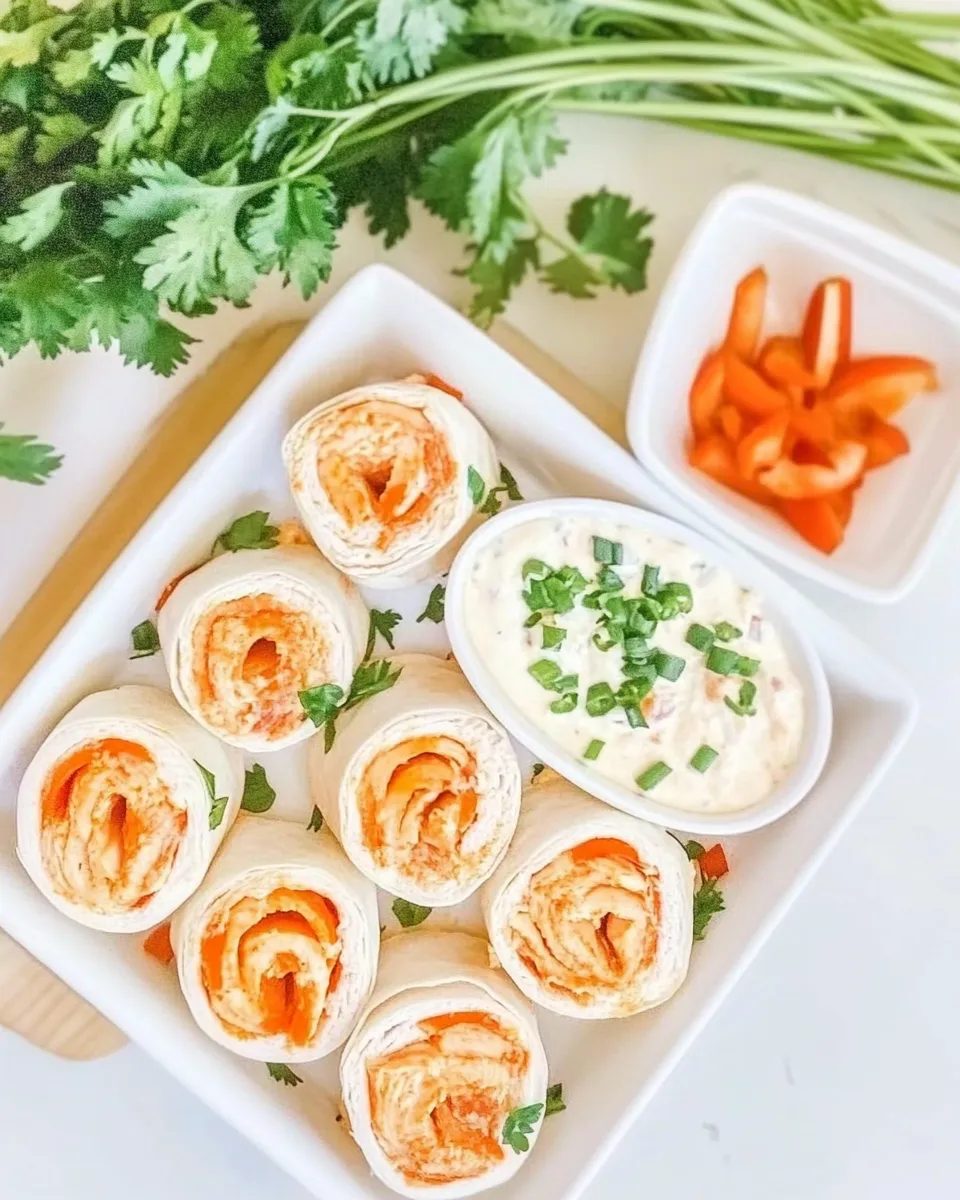 Classic Buffalo Chicken Roll Ups recipe photo