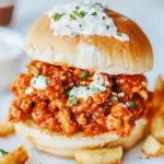 Homemade Buffalo Chicken Sloppy Joes photo