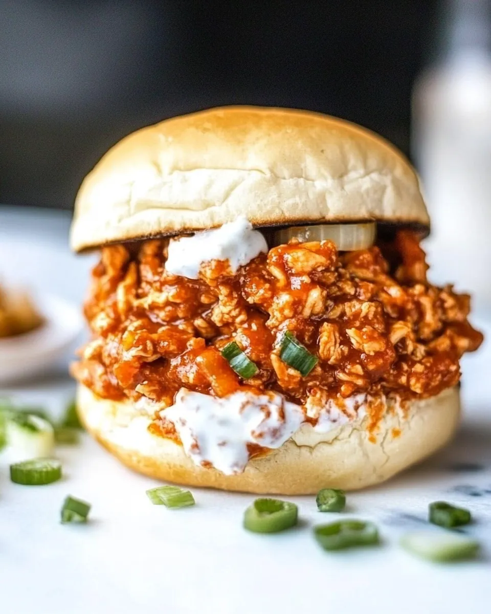 Classic Buffalo Chicken Sloppy Joes image