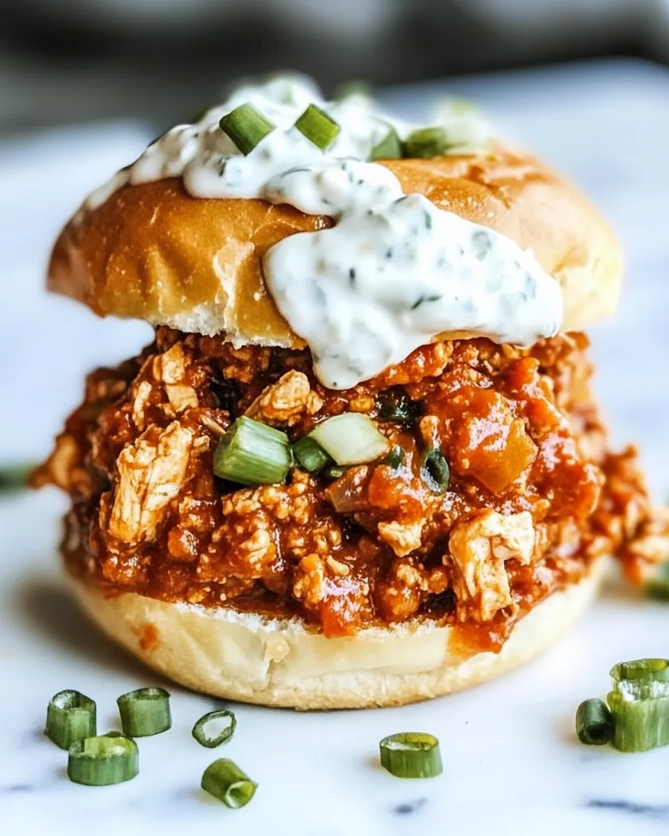 Easy Buffalo Chicken Sloppy Joes recipe photo