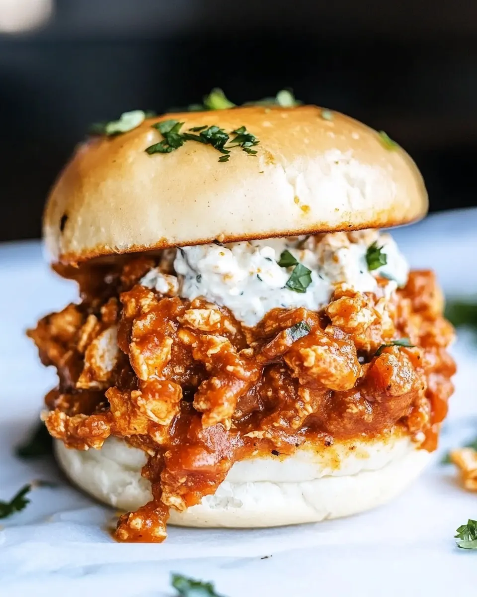 Delicious Buffalo Chicken Sloppy Joes dish photo