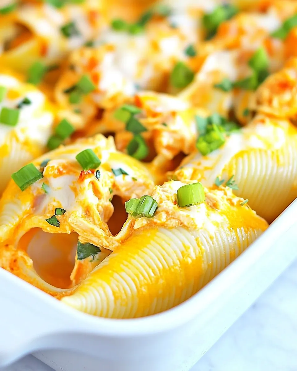 Classic Buffalo Chicken Stuffed Shells Recipe image