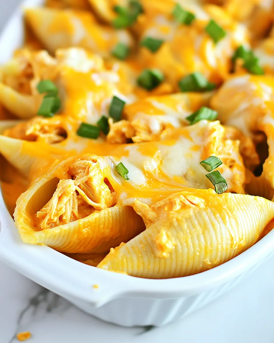 Delicious Buffalo Chicken Stuffed Shells Recipe shot