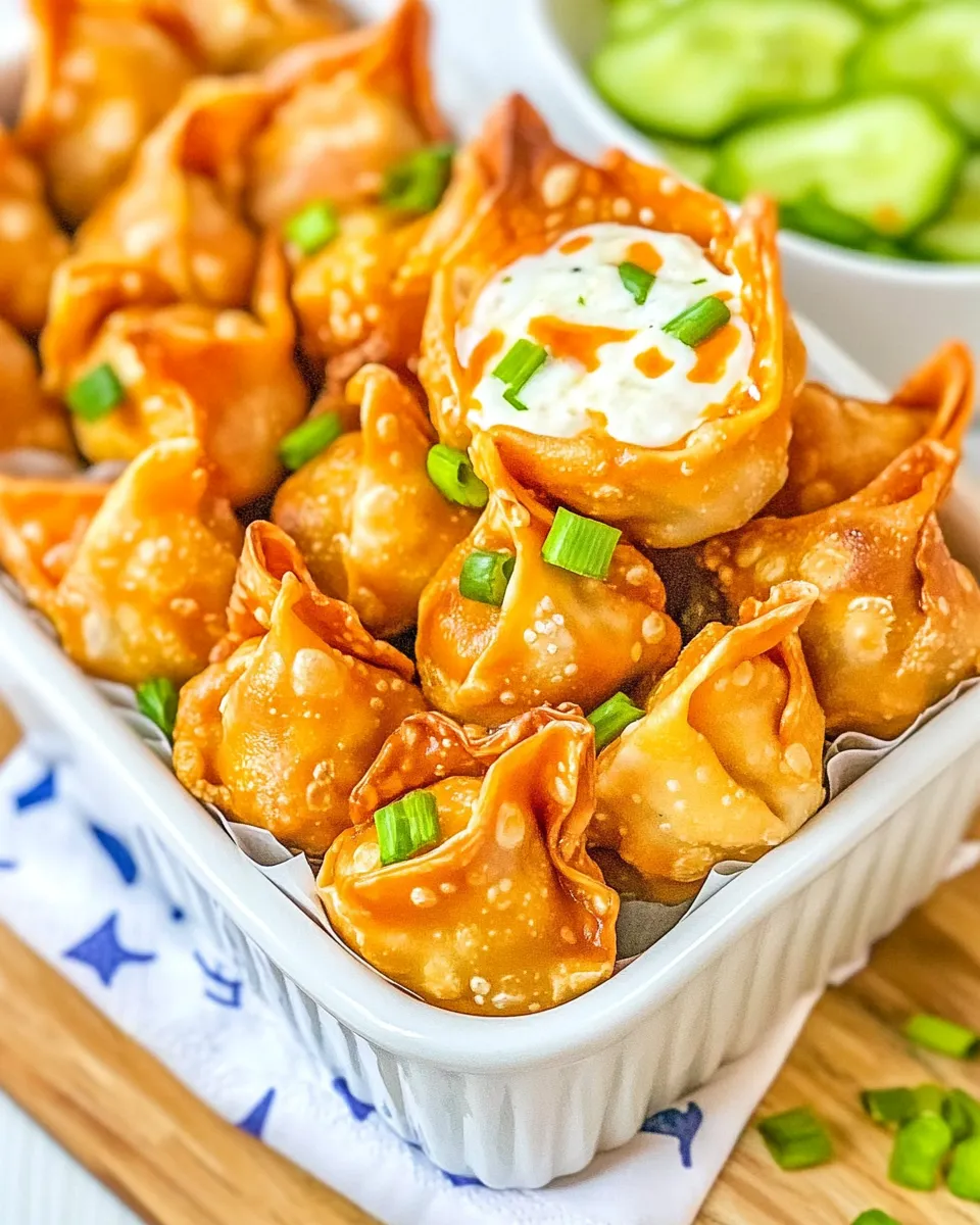 Classic Buffalo Chicken Wontons image