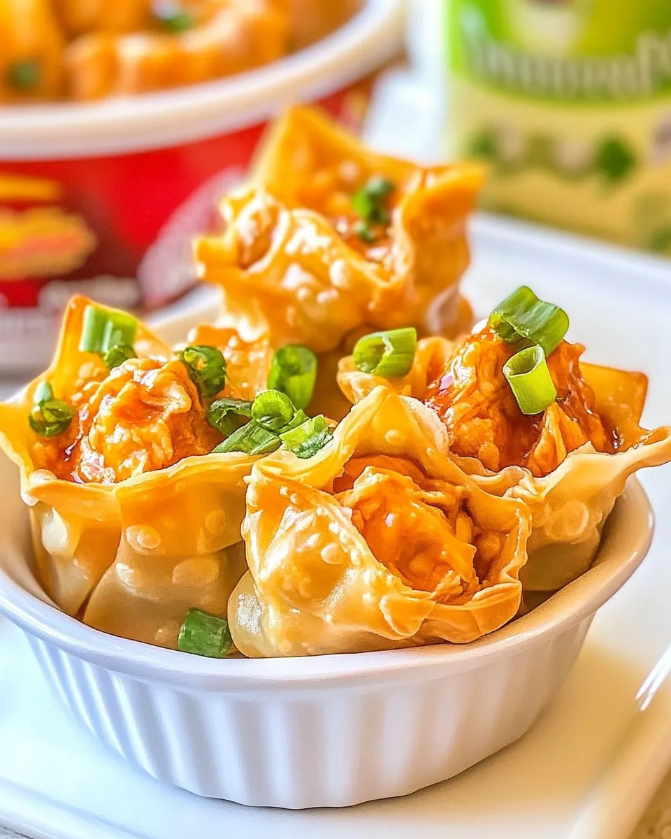 Delicious Buffalo Chicken Wontons dish photo